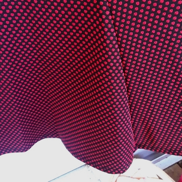 Danny & Nicole Short Sleeve Dots Fit & Flare Dress - Picture 5 of 8